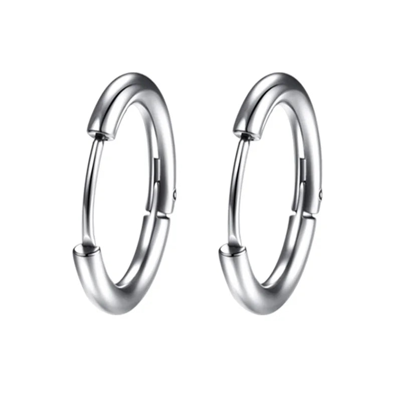 SMYXY UNISEX Stainless Steel Small Hoop Earrings