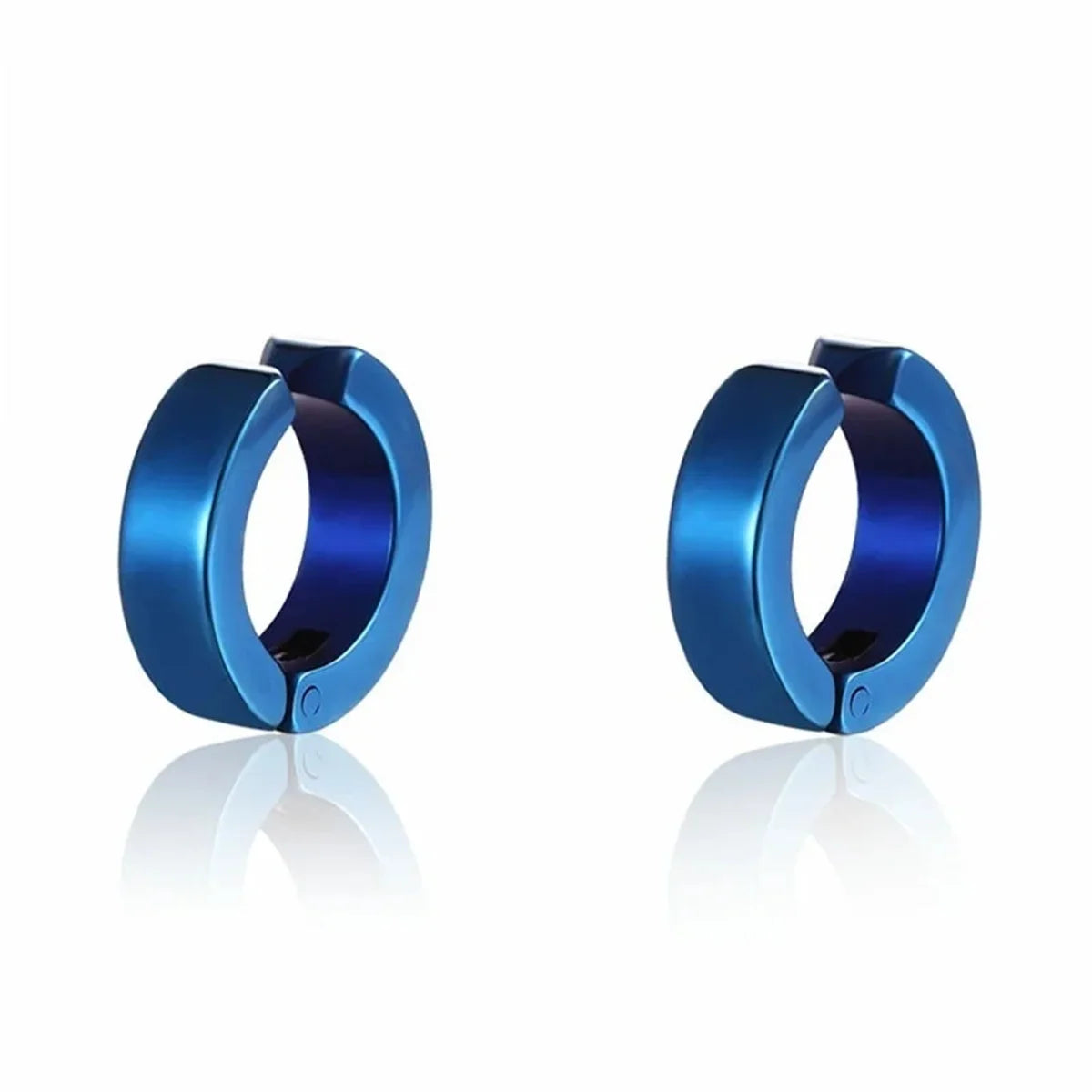 2 Pcs UNISEX 316L Fashion Stainless Steel Cuff Earrings