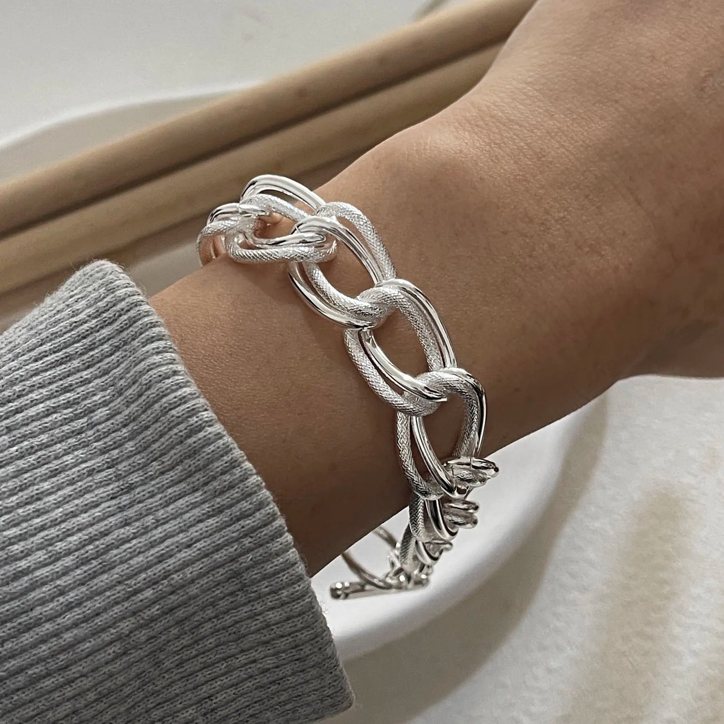 BF CLUB Solid 925 Sterling Silver Bracelet