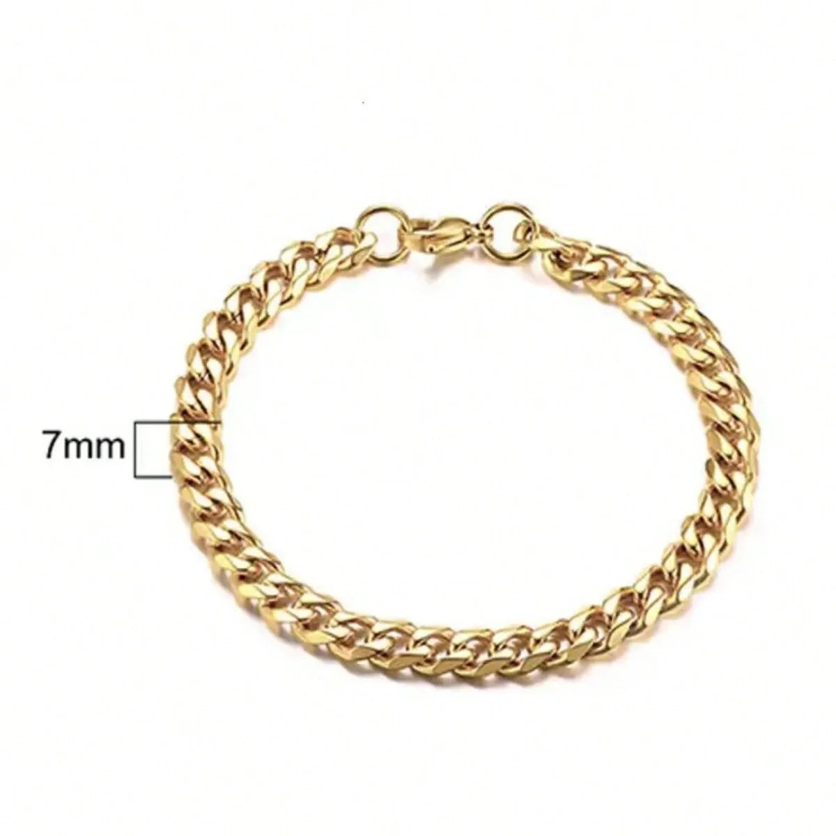 18K Gold Plated Stainless Steel Chain Bracelet