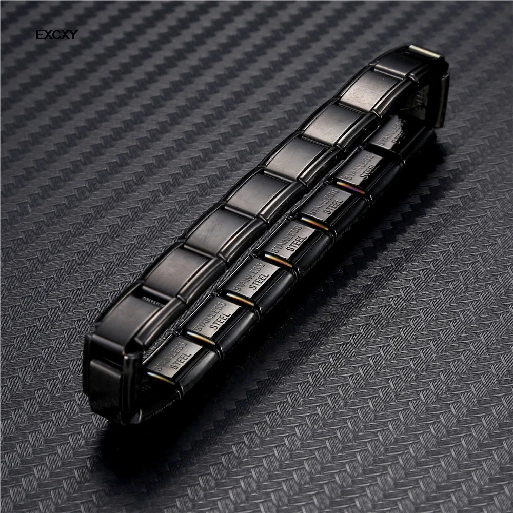 EXCXY 9MM Width Italian Elastic Charm Bracelet