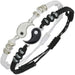 Best Friend 2 Matching Yin Yang Adjustable Cord Bracelets