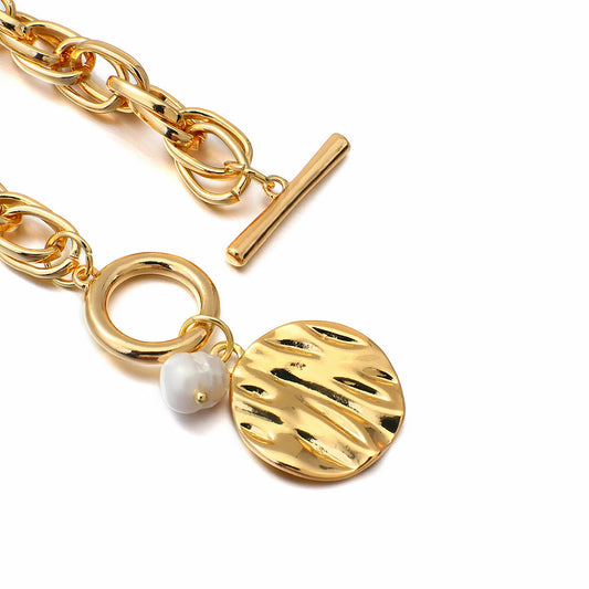 AENSOA Vintage Bohemian Chunky Chain Bracelet & Bangle