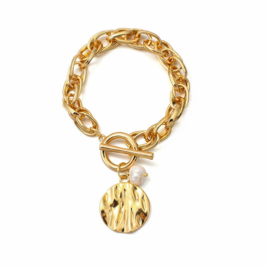 AENSOA Vintage Bohemian Chunky Chain Bracelet & Bangle
