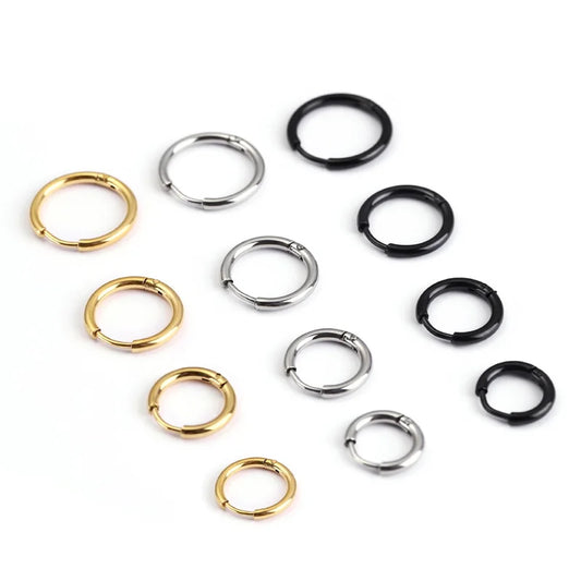SMYXY UNISEX Stainless Steel Small Hoop Earrings