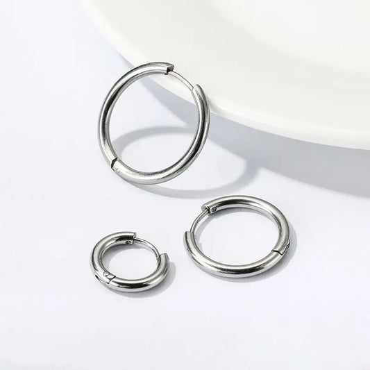 SMYXY UNISEX Stainless Steel Small Hoop Earrings