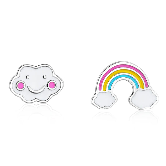 Real Pure 925 Sterling Silver Cute Stud Earring