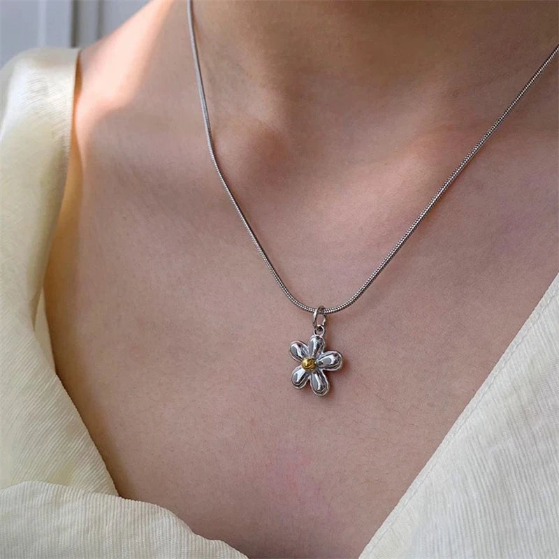 IMIXLOT Korean Fashion Sweet Cool Flower Star Butterfly Pendant Necklace for Women