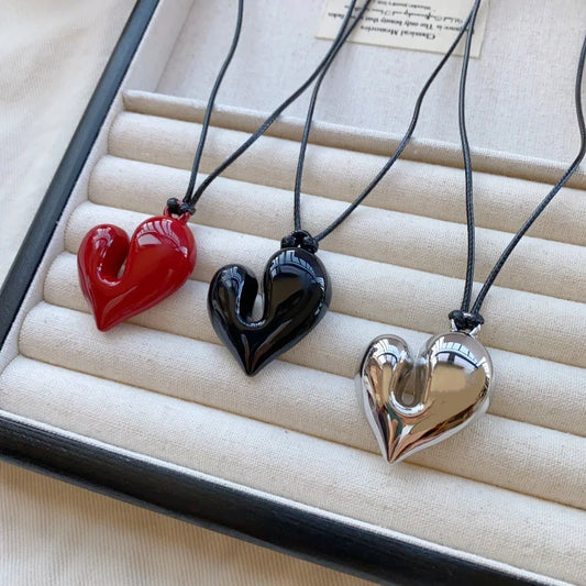New Adjustable Heart Pendant Necklace for Women