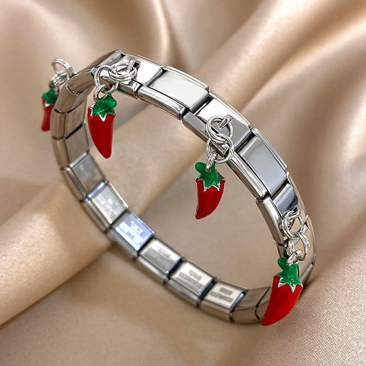 AENSOA Stainless Steel Elastic Bracelet Bangle for Women