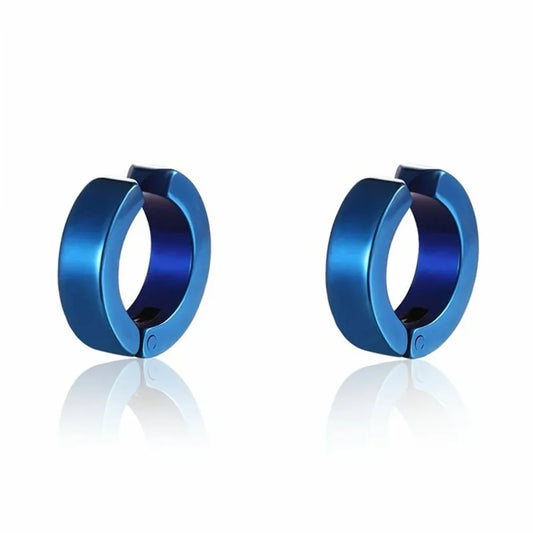 2 Pcs UNISEX 316L Fashion Stainless Steel Cuff Earrings