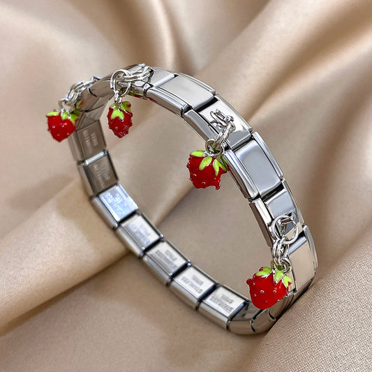 AENSOA Stainless Steel Elastic Bracelet Bangle for Women