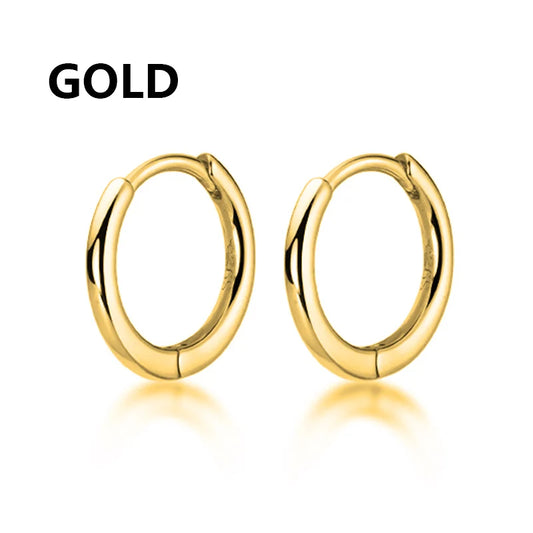 1 Pair Multi Types UNISEX Black Gold Color Stainless Steel Earrings