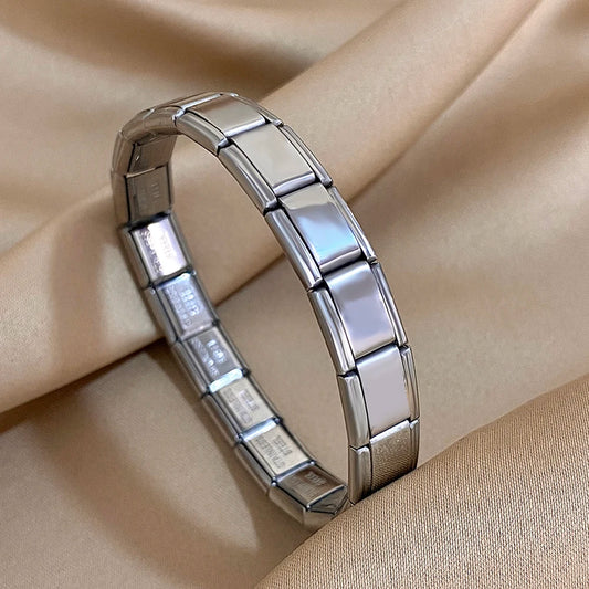 AENSOA Simple Elastic Stainless Steel Bracelet