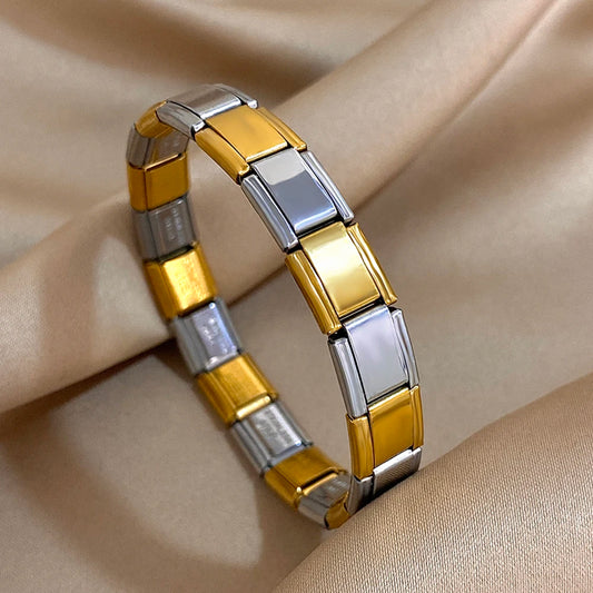 AENSOA Simple Elastic Stainless Steel Bracelet