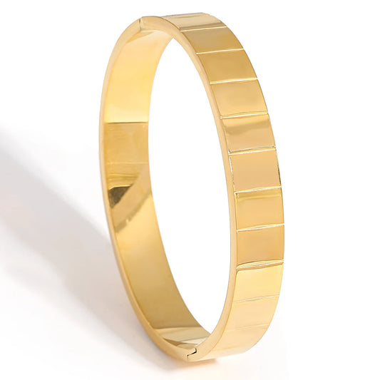AENSOA 316L Stainless Steel Charm Geometric Bracelet