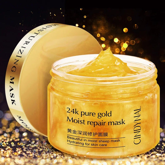CINDYNAL BMM-013 24K Pure Gold Moist Repair Mask for Women
