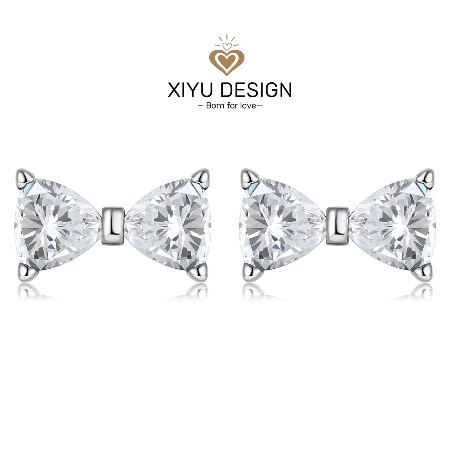 XIYU DESIGN 925 Sterling Silver Multi Shapes Ring Earrings Necklace