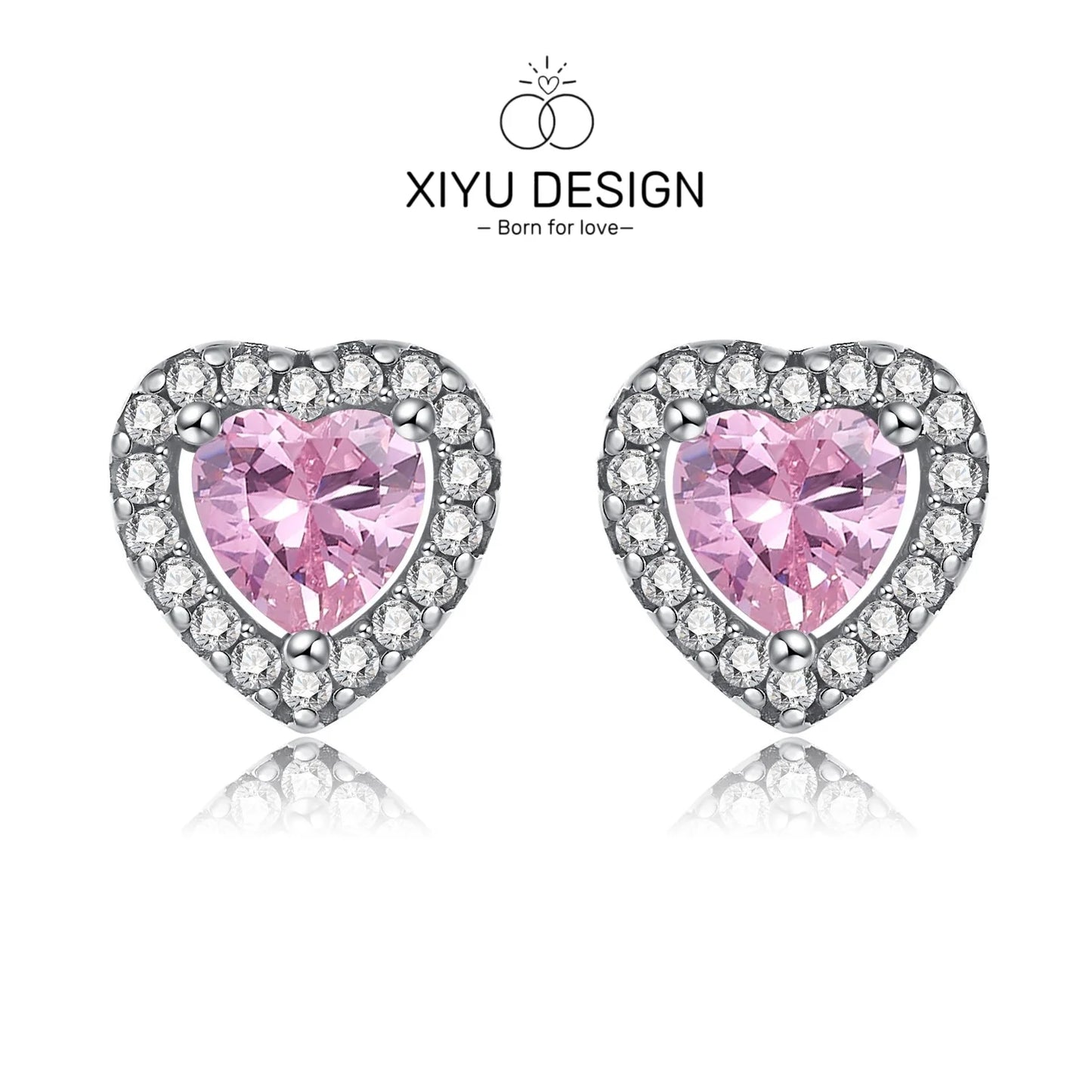 XIYU DESIGN 925 Sterling Silver Multi Shapes Ring Earrings Necklace