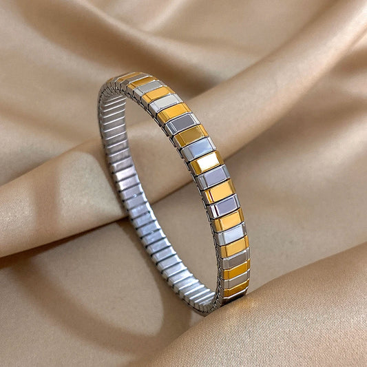 AENSOA Stainless Steel Elastic Watchband Bracelet