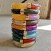 FISHSHEEP Bohemia Acrylic Colorful Bamboo Stackable Chunky Bracelet