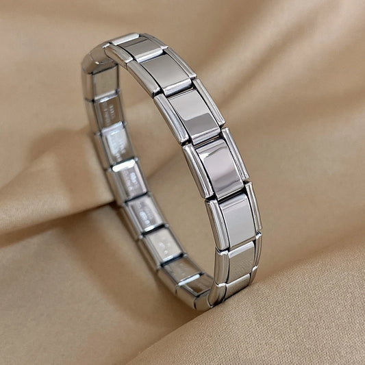 AENSOA Chunky Gold Color Stainless Steel Bracelet