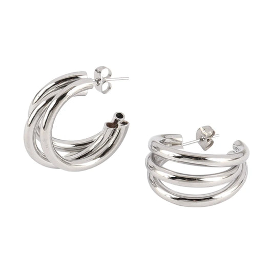 Stainless Steel Hoop Earrings for Women