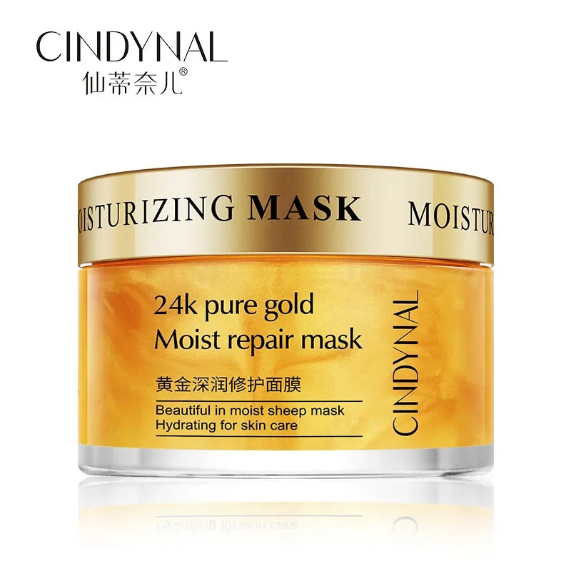 CINDYNAL BMM-013 24K Pure Gold Moist Repair Mask for Women