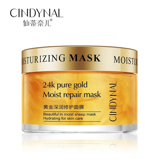 CINDYNAL BMM-013 24K Pure Gold Moist Repair Mask for Women
