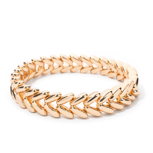 BEUTIFOR Gold Color Cuban Link Bracelet Set