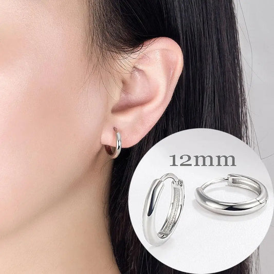 Korean Fashion Round Crystal Earrings