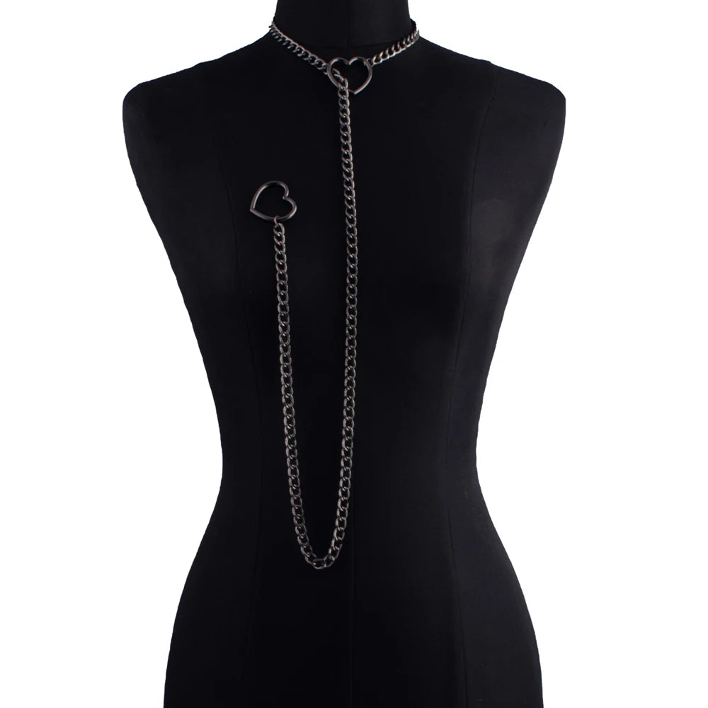 Heart Slip Chain Necklace for Women