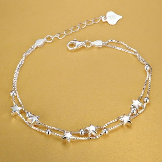 ALIZERO 925 Sterling Silver Noble Nice Chain Solid Bracelet