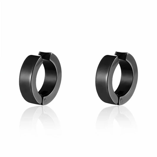2 Pcs UNISEX 316L Fashion Stainless Steel Cuff Earrings