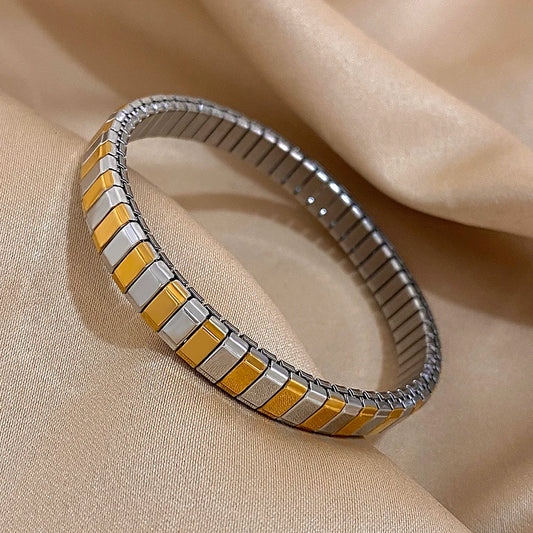 AENSOA Stainless Steel Elastic Watchband Bracelet