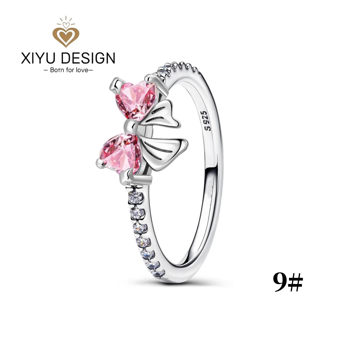 XIYU DESIGN 925 Sterling Silver Multi Shapes Ring Earrings Necklace