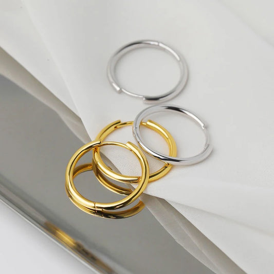 1 Pair Multi Types UNISEX Black Gold Color Stainless Steel Earrings