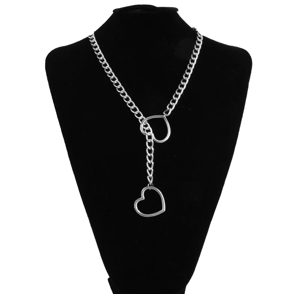 Heart Slip Chain Necklace for Women