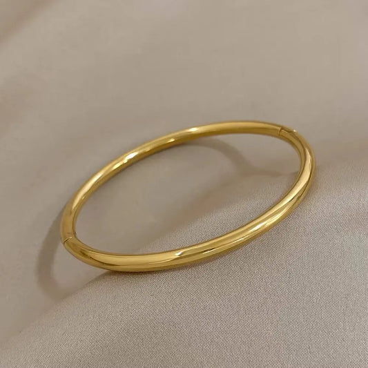 1Pc Titanium Steel Stainless Steel Gold Plated Bracelet for Women