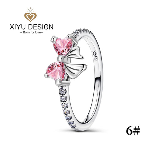 XIYU DESIGN 925 Sterling Silver Multi Shapes Ring Earrings Necklace