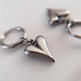 Stainless Steel Heart Pendant Earrings for Women