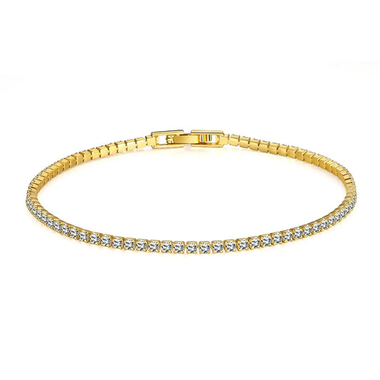 ANDARA Pure 925 Silver Jewelry 18CM Tennis Bracelet