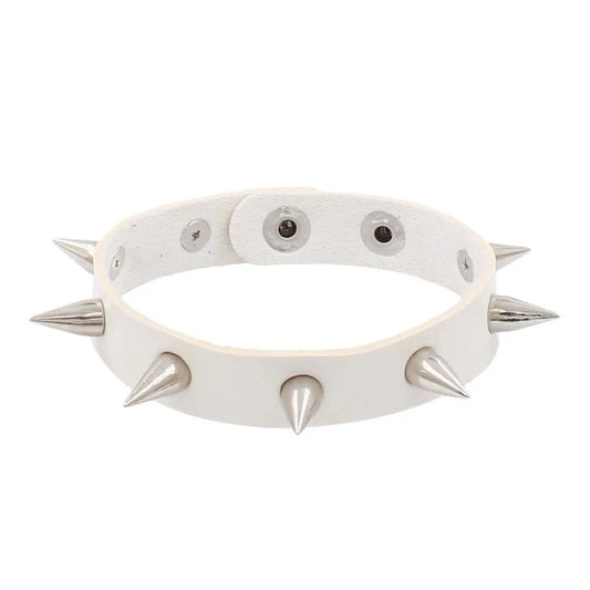 Fashion Spike Punk Faux Leather Bracelet