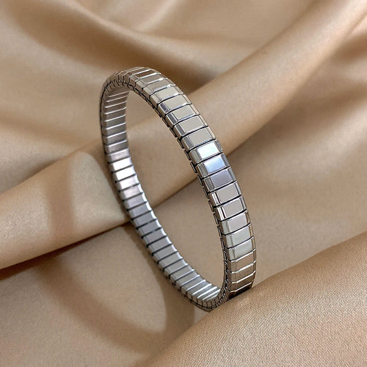 AENSOA Stainless Steel Elastic Watchband Bracelet