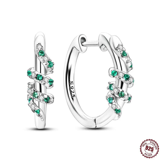 PANPOKI S925 Sterling Silver Hot Style Cherries Drop Earrings for Women