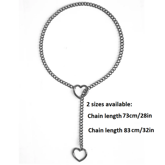 Heart Slip Chain Necklace for Women