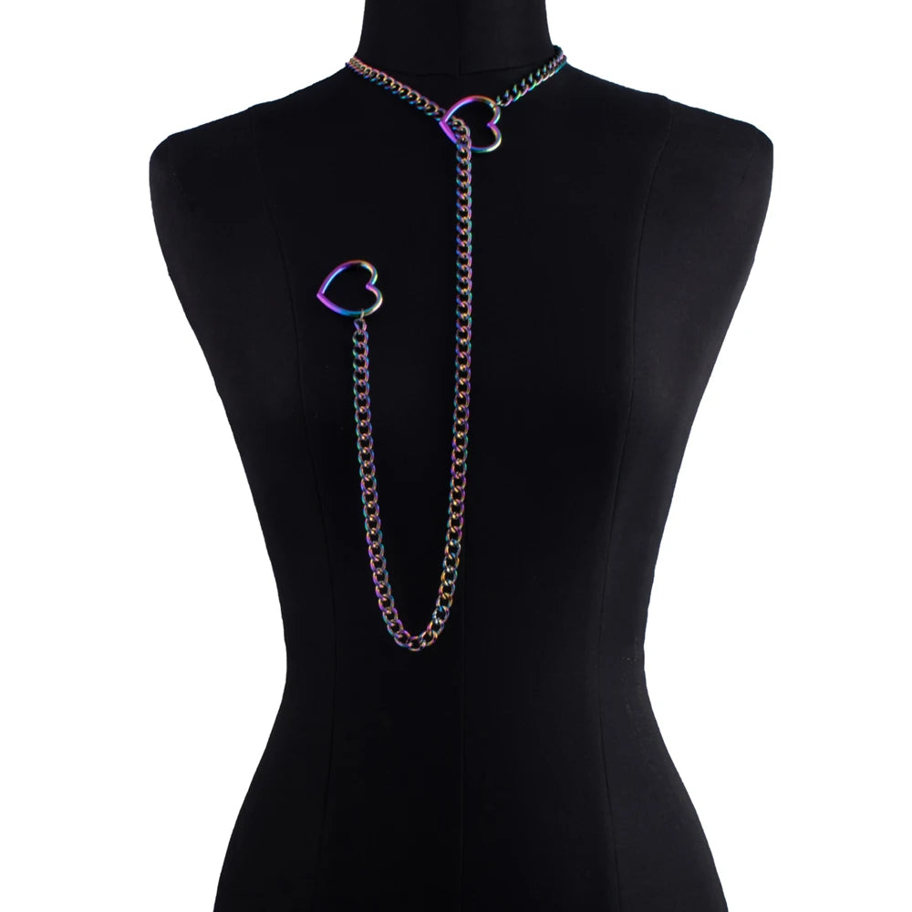 Heart Slip Chain Necklace for Women