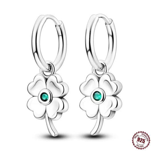 PANPOKI S925 Sterling Silver Hot Style Cherries Drop Earrings for Women