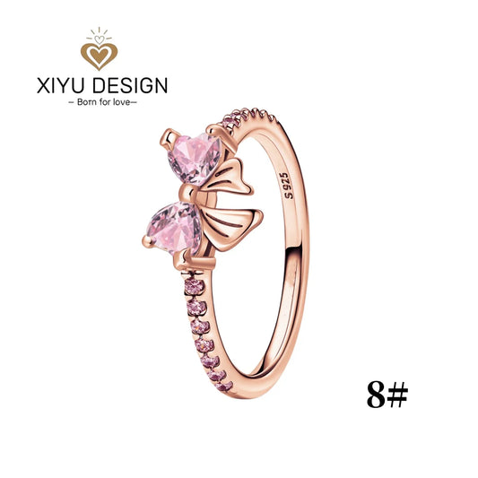 XIYU DESIGN 925 Sterling Silver Multi Shapes Ring Earrings Necklace