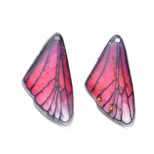 100Pcs Butterfly Wing Insect Dragonfly Wing  Pendant